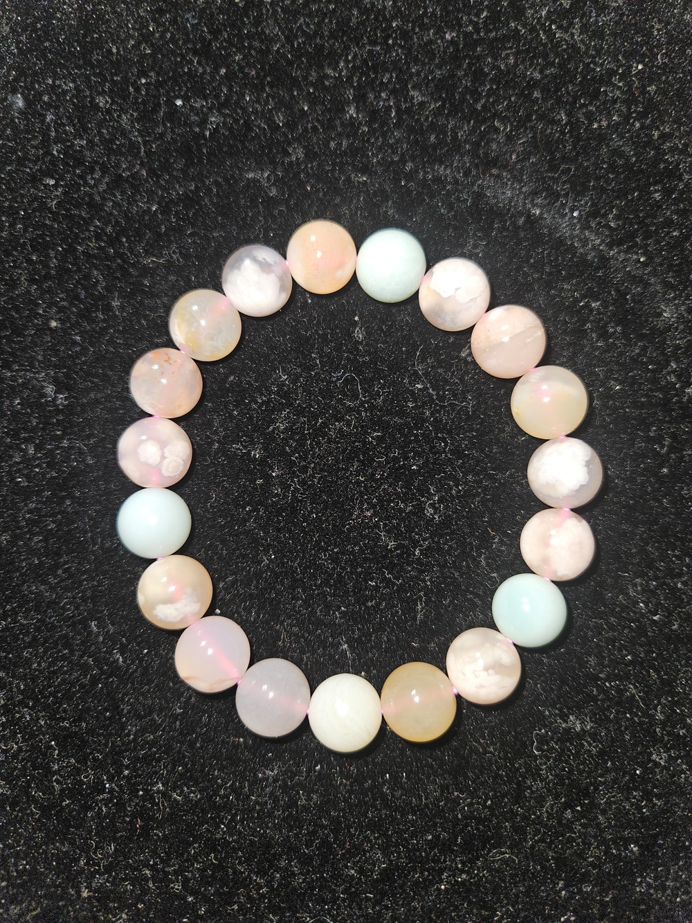 Flower Agate Multi-Bead Stretch Bracelet - Women Jewelry